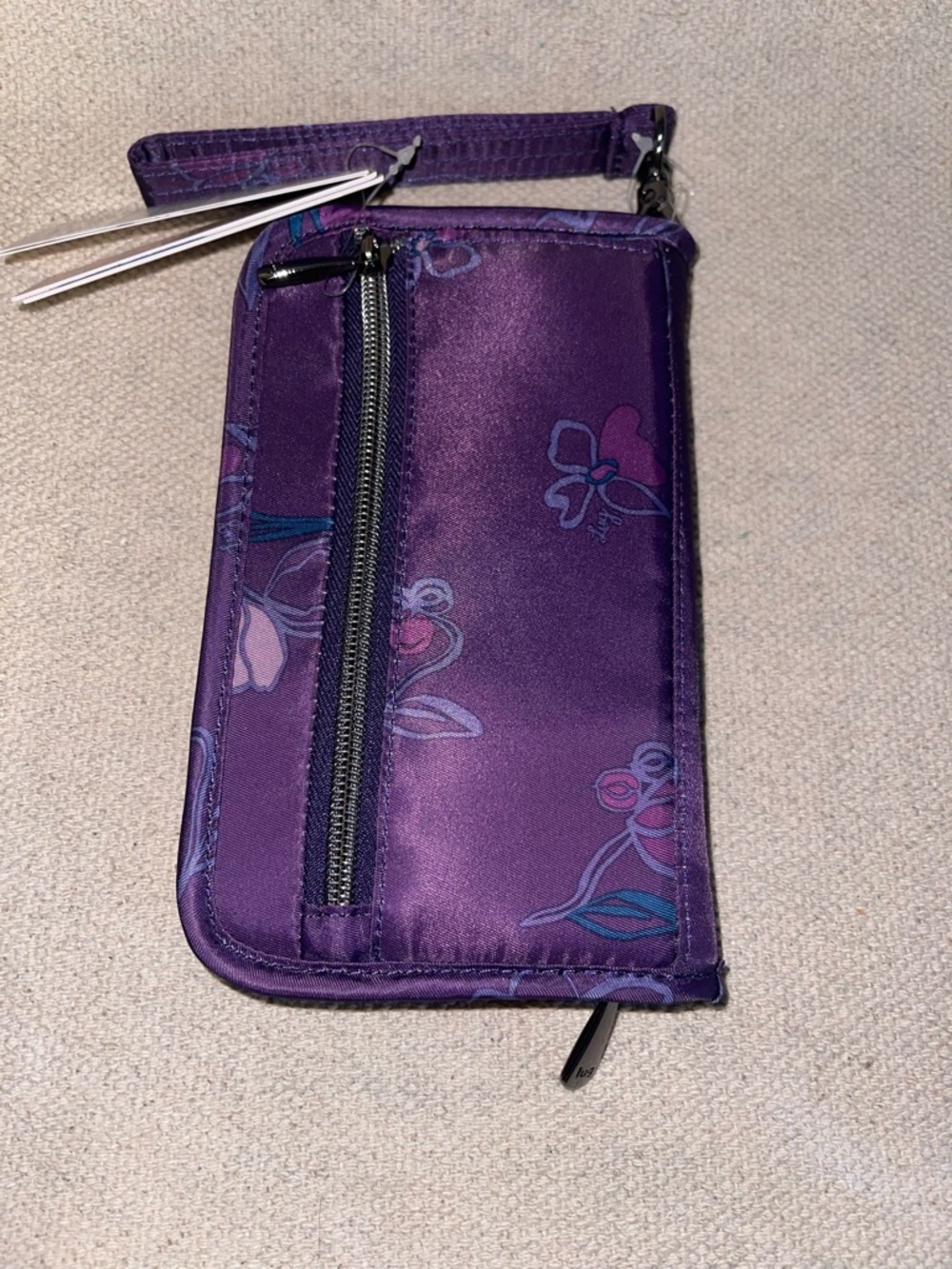Lug Tandem SE Zip Wallet in Floret Purple - New - Picture 2 of 5